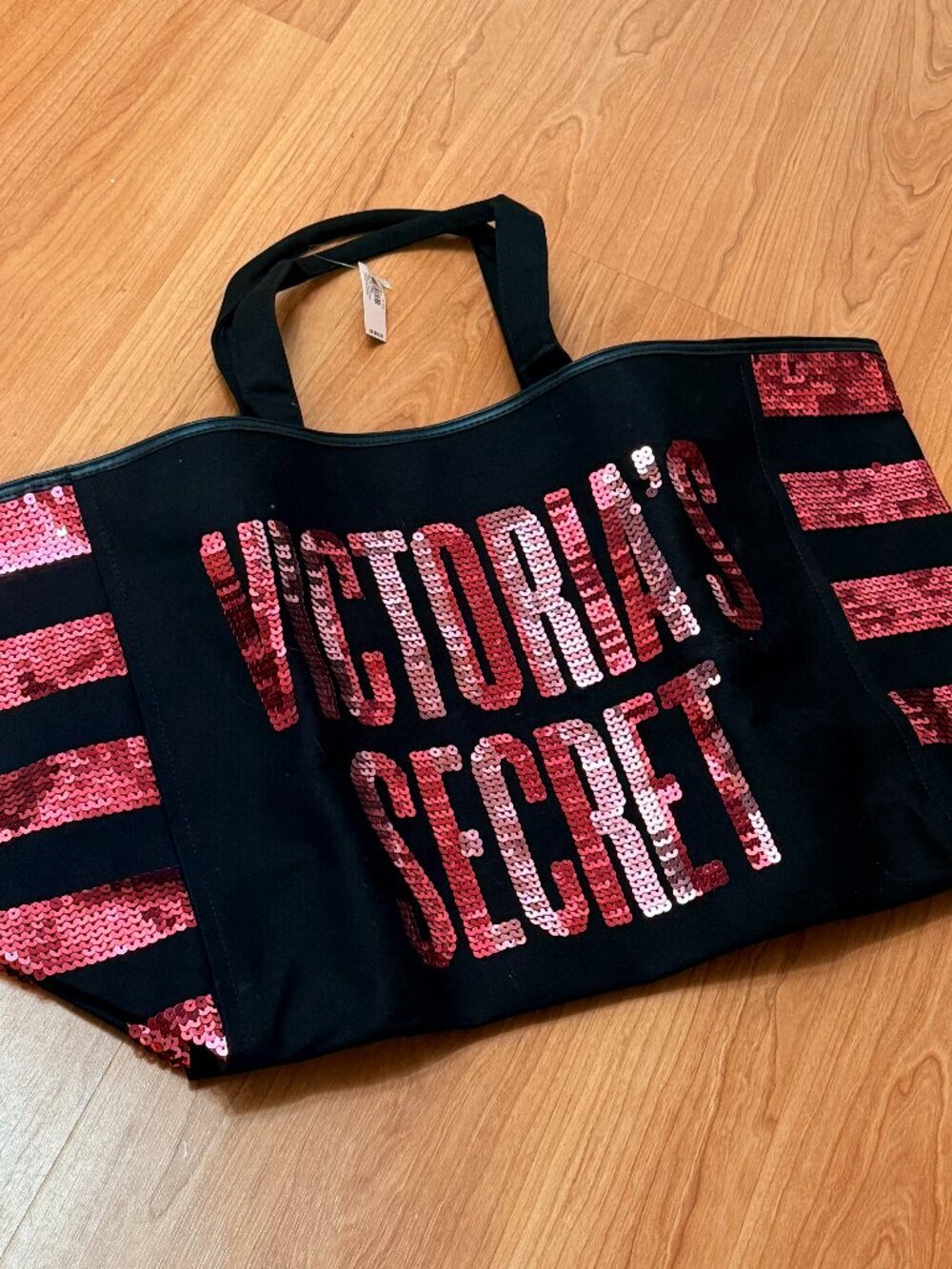 Victoria's Secret Bling Sequined Logo Tote Shoulder Bag Weekender